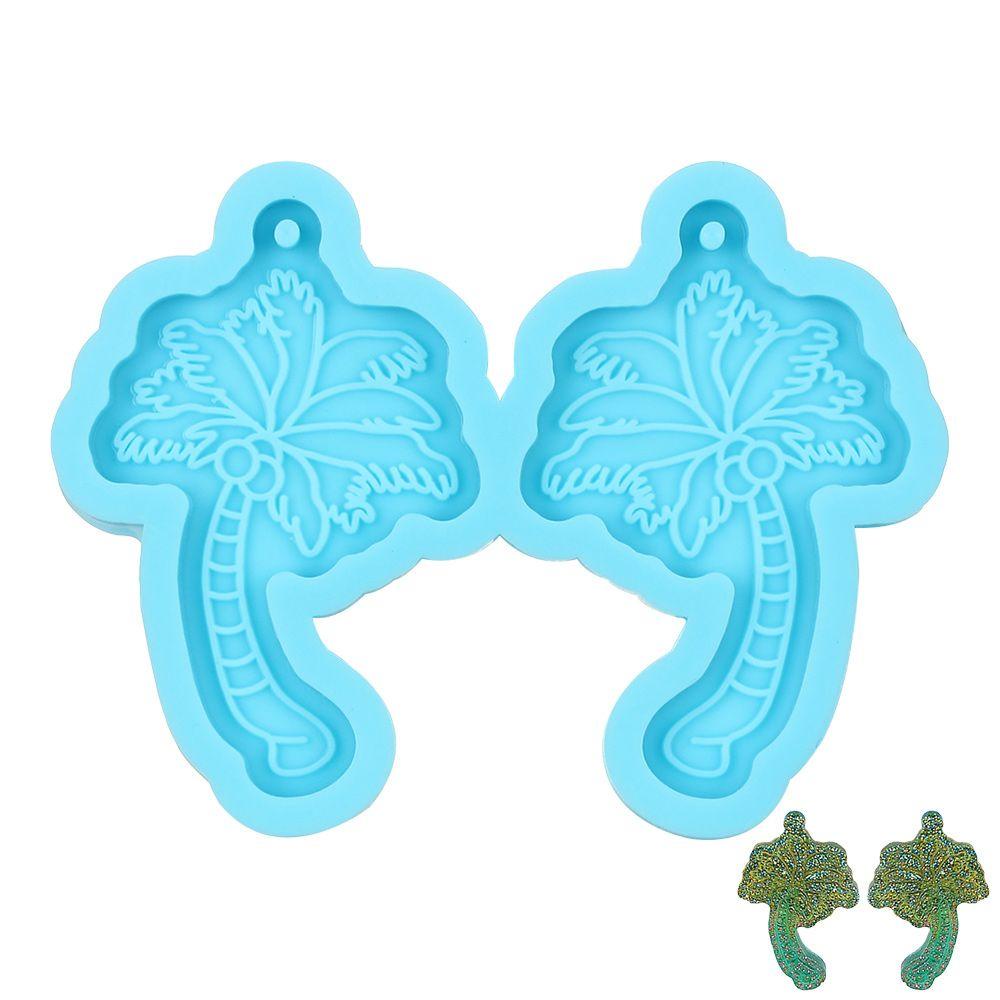 R-flower Earrings Resin Mold DIY Handmade Membuat Perhiasan Alat Ear Studs Mold Crystal Resin Silicone Mold