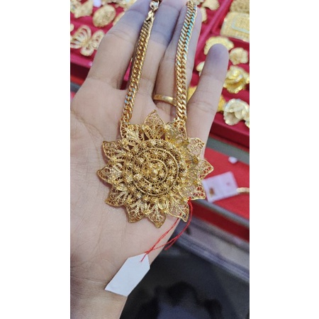Kalung Matahari Lapis Emas
