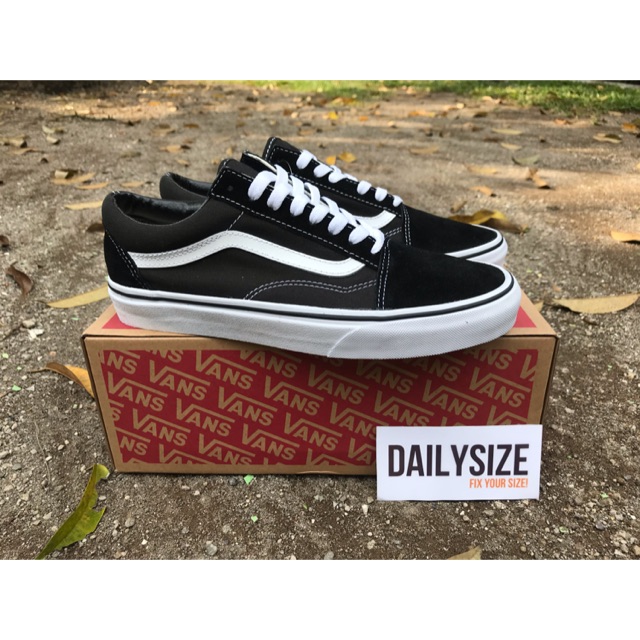 vans old skool classic black white original