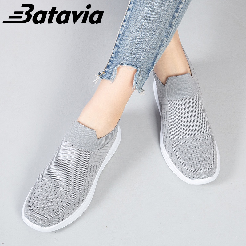 Batavia Sepatu impor fashion wanita terbaru bernapas sepatu wanita kasual sneakers nyaman sepatu wanita A15