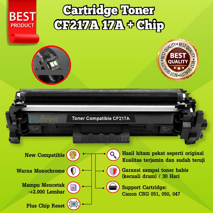 Cartridge Toner XP 17A CF217A Serbuk Toner 17A Printer Laserjet Pro M102 MFP M130 M130fw M102a M130a M130nw M102w