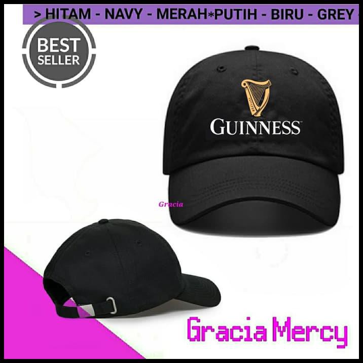 Topi Guinness Hitam Model Baseball