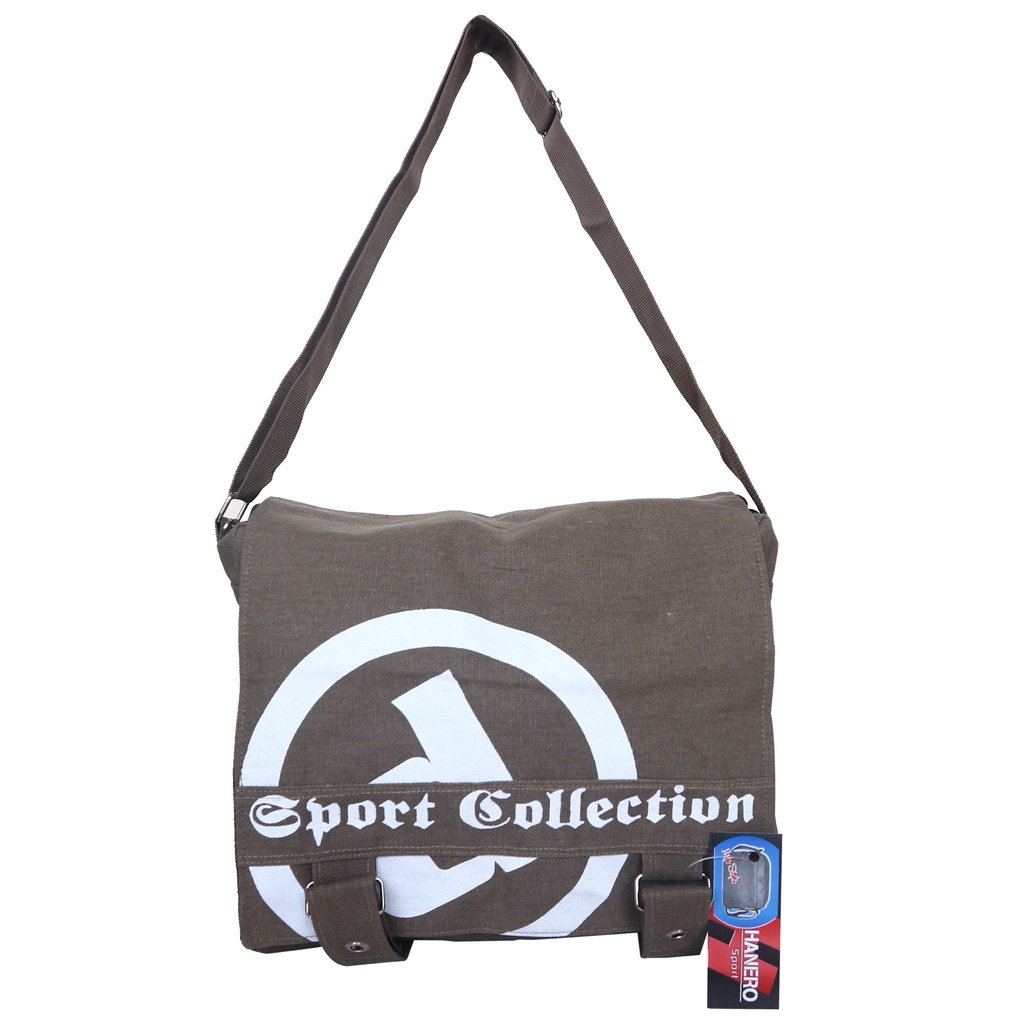 ✔OCEAN - Tas Selempang Cowok Sport Collection 22130 Tas Slempang Resleting Kanvas Tas Sekolah SMP SM
