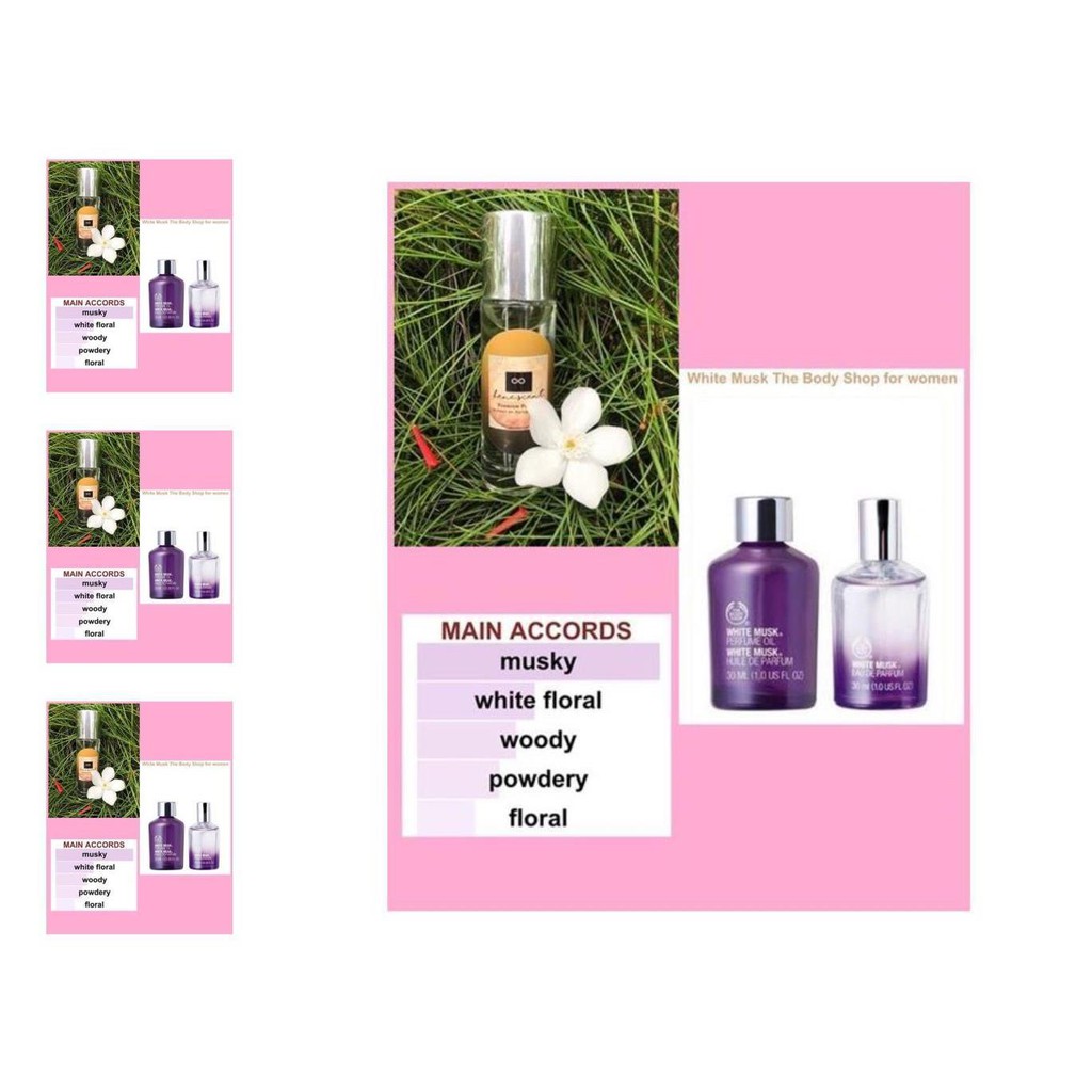 body shop white musk parfume inspired by henescent