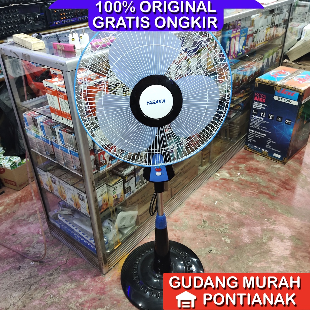 Stand Fan Yasaka 16 16&quot; Inch in inci HIJAU / ungu BIRU / UNGU pink dadu / Kipas angin berdiri murah Plastik