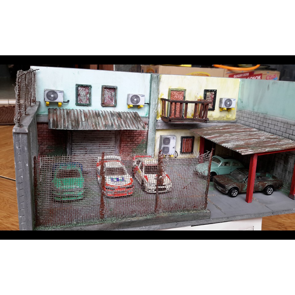 Diorama 4 in 1 skala 1:64