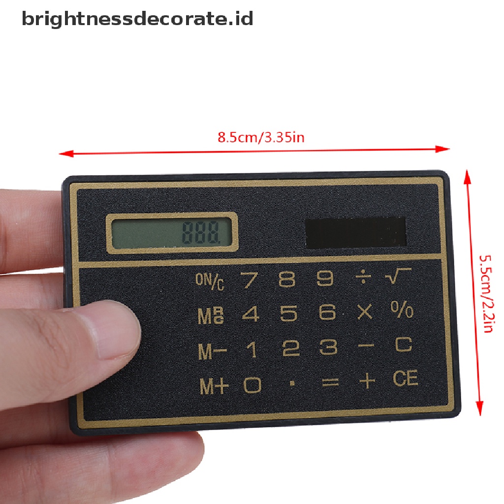 [birth] Mini Calculator Credit Card Size Stealth School Cheating Pocket Size 8 Digit [ID]