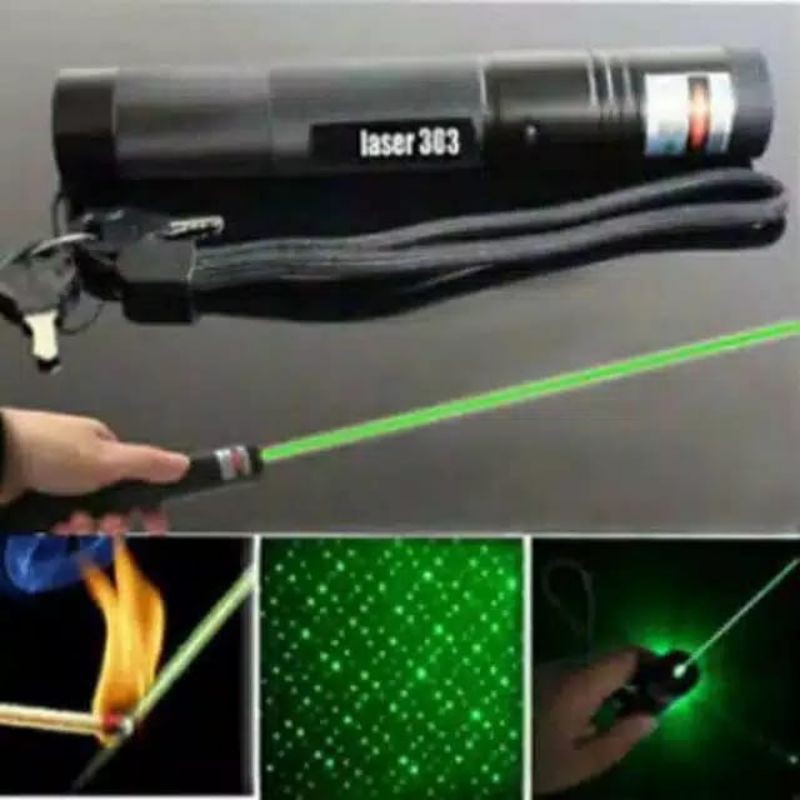 Green Laser Pointer 303 , Laser Bisa Jarak Jauh [ Bisa COD Bayar di tempat ]