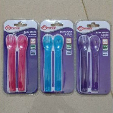 Ninio Baby Spoon &amp; Fork F-334