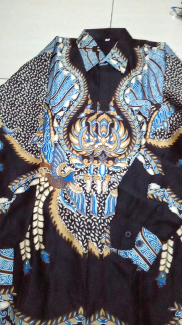 Kemeja Batik Pria Semi Sutra Silky Premium Puring Istimewa