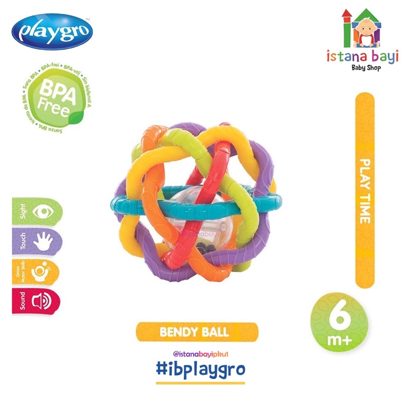 Playgro Bendy Ball - Mainan bayi