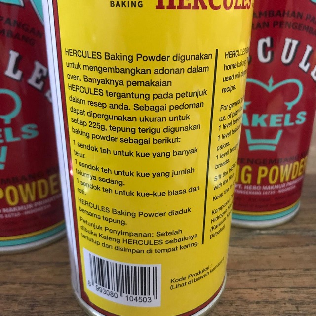 Baking Powder Hercules 450gram !!!