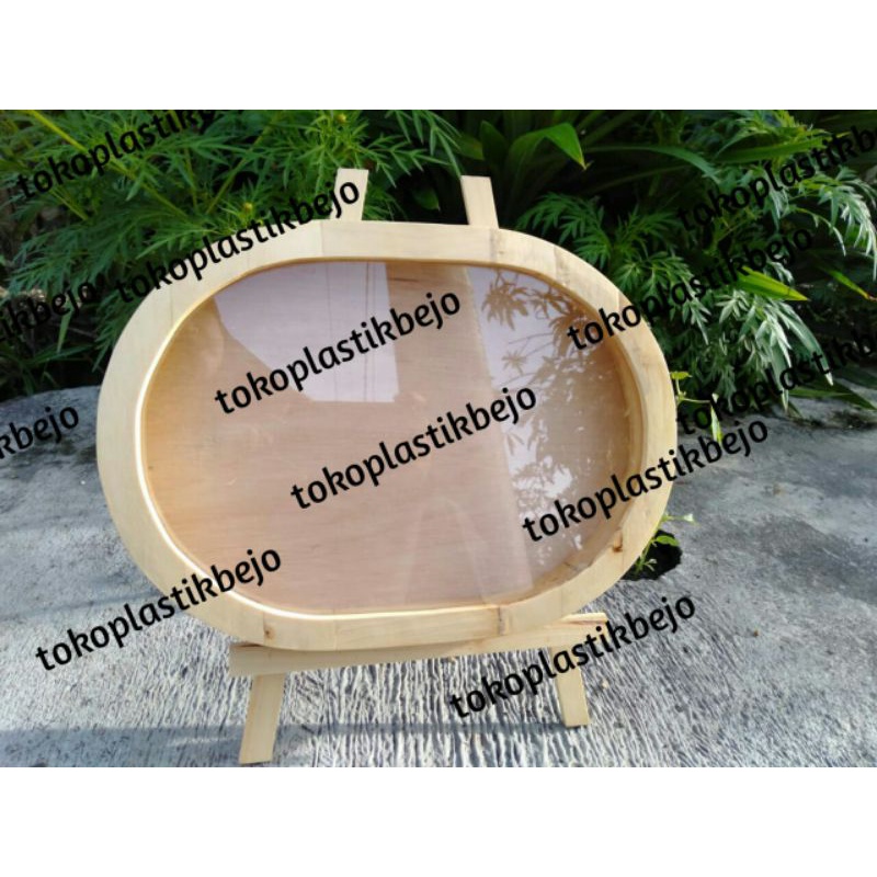 Bingkai Mahar pigura oval 3D frame oval pigura unik murah terlaris cantik mahar