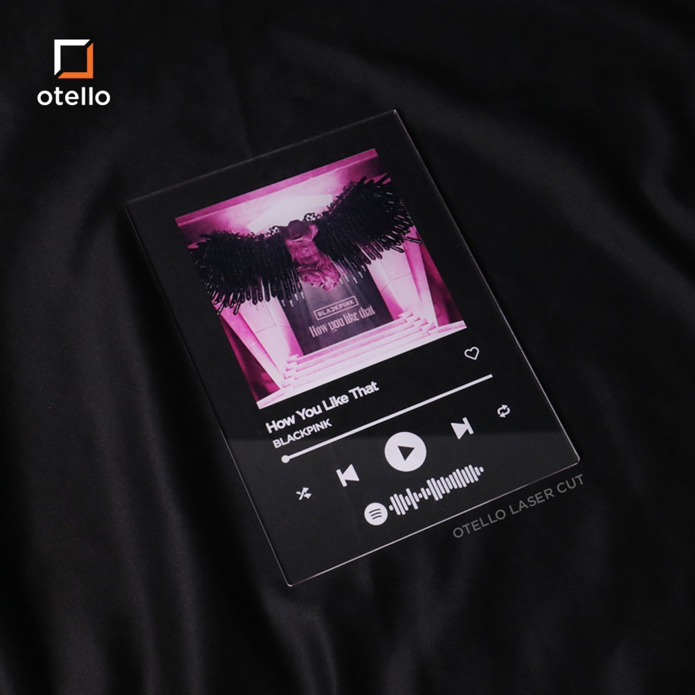 Akrilik Spotify UV Print | Pajangan Akrilik Musik Custom | Cover Album Lagu Custom | Akrilik Lagu