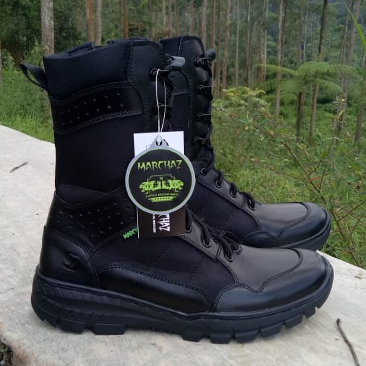 SEPATU PDL MARCHAZ KULIT ASLI SEPATU PDL TNI POLRI SECURITY SATPAM SEPATU BOOTS PRIA KULIT ASLI