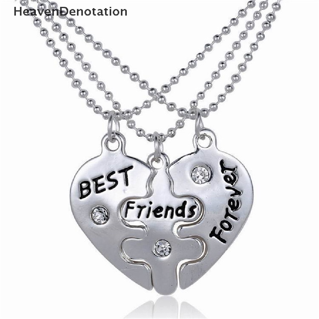 Kalung Persahabatan Dengan Liontin Bentuk Hati Tulisan Best Friends