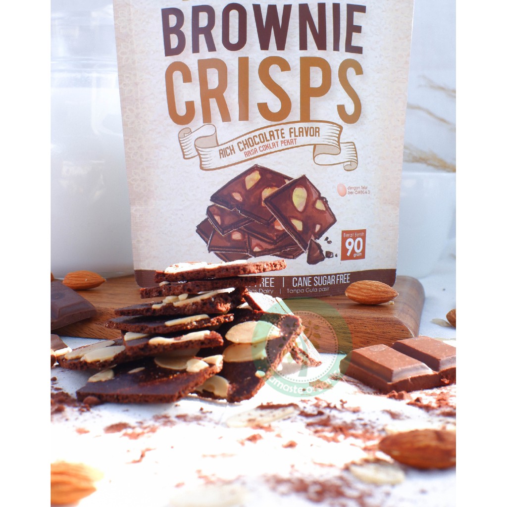 

RB22 DARK CHOCO BROWNIE CRISPS 90GR