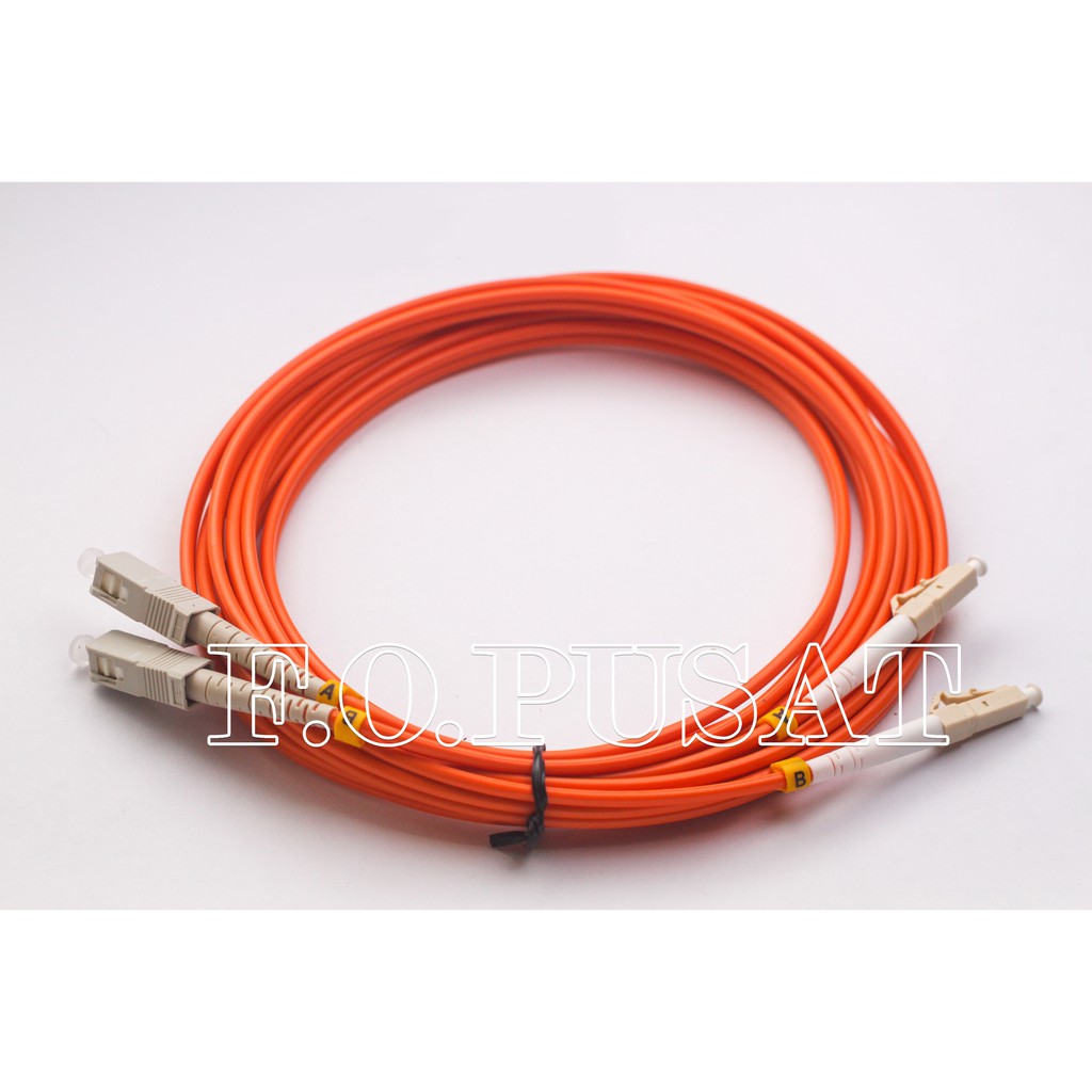 Patchcord OM1 LC-LC Duplex MultiMode OM1 Kabel 62,5/125  [5Meter]