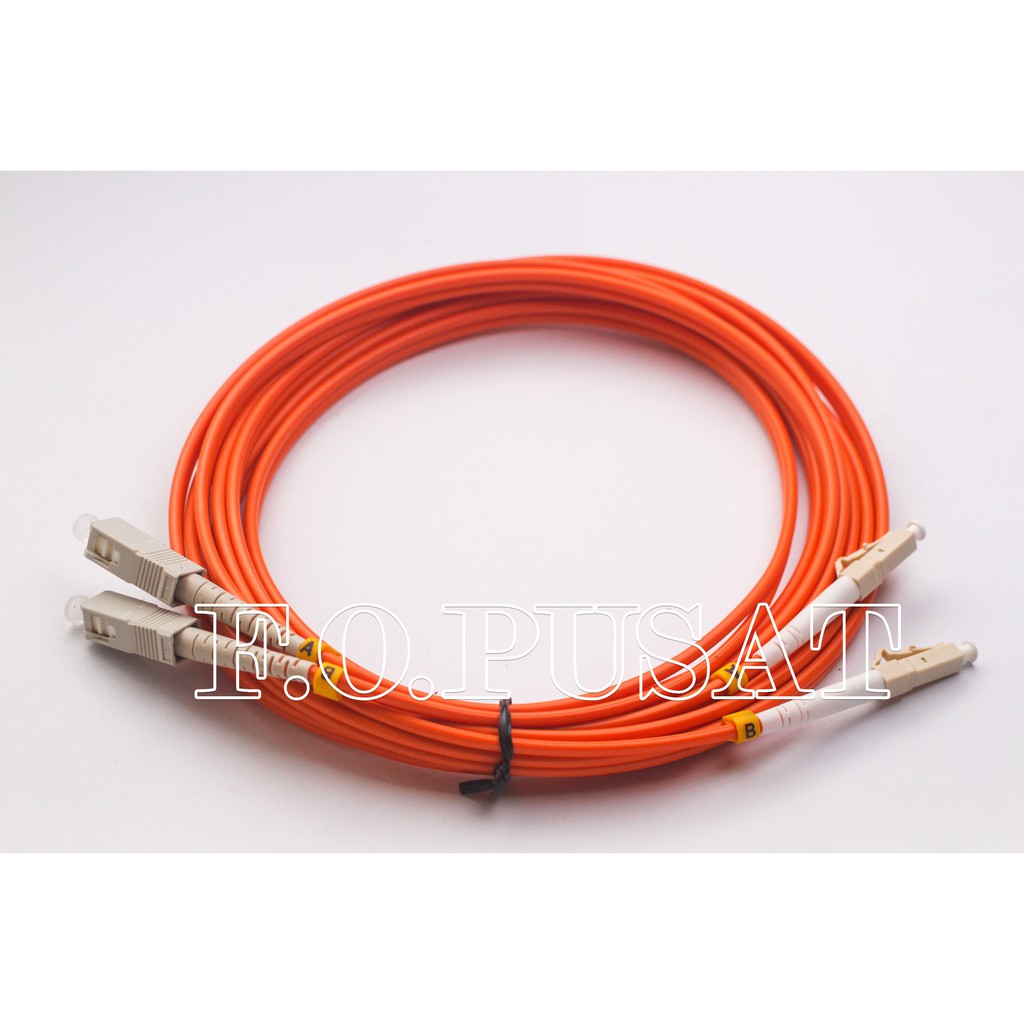 Patchcord OM2 Sc-Lc Duplex MultiMode OM2 Kabel 50/125  [5 Meter]