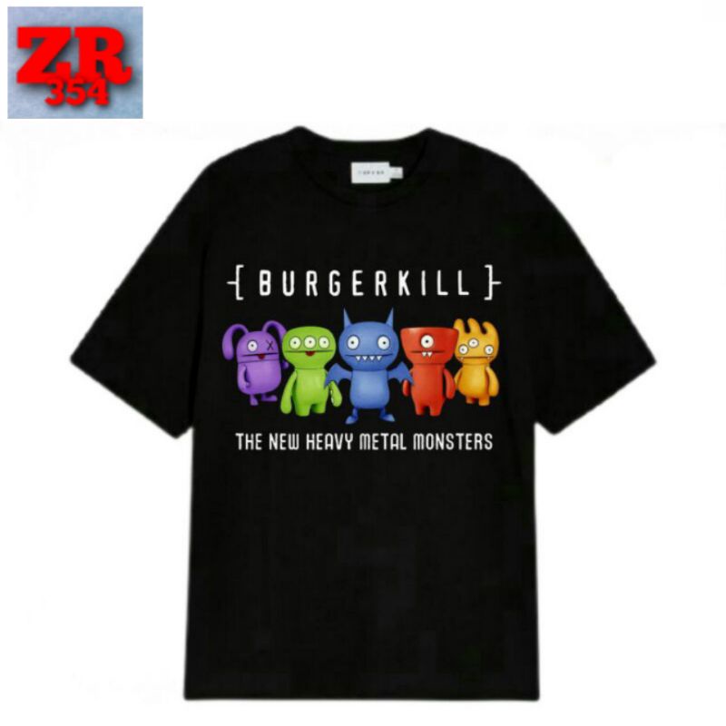 Kaos Baju T-Shirt Burgerkill The New Heavy Metal Monsters Tee Lagu Band Musik Lokal Merch Metal Punk