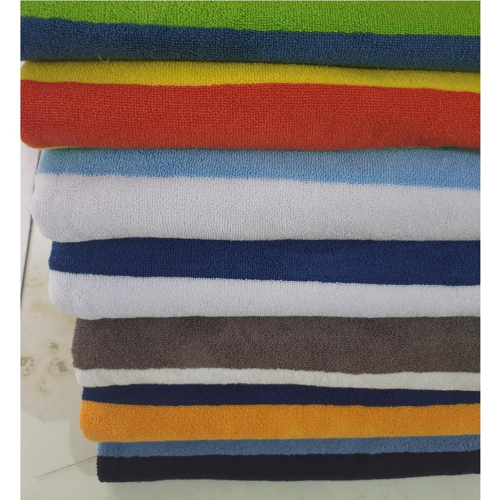 Pool Towel / Handuk Mandi Renang Hotel Besar Jumbo Salur Stripe Warna