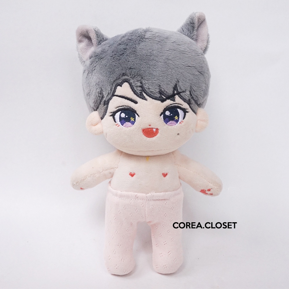 READY STOCK 20cm Skzoo Kpop doll clothes -  Baby Sleepers Pants - Color Baby Pink ( EXO Doll Clothes