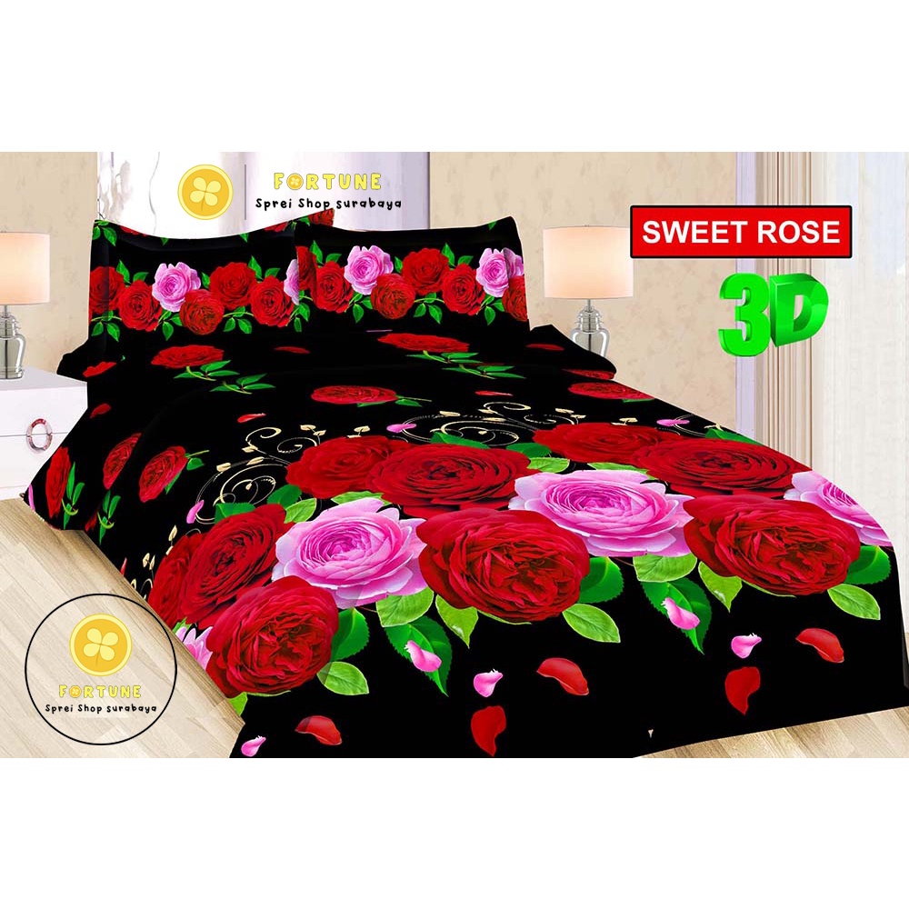 Sprei BONITA motif SWEET ROSE (Bisa COD)