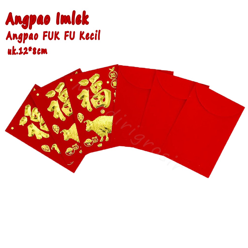 Angpao * Imlek * Fuk FU * 6pcs * (12*8cm)