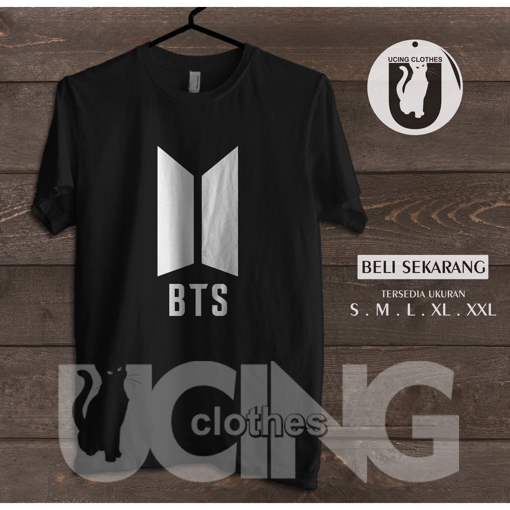Kaos Baju BTS Logo Kaos Distro