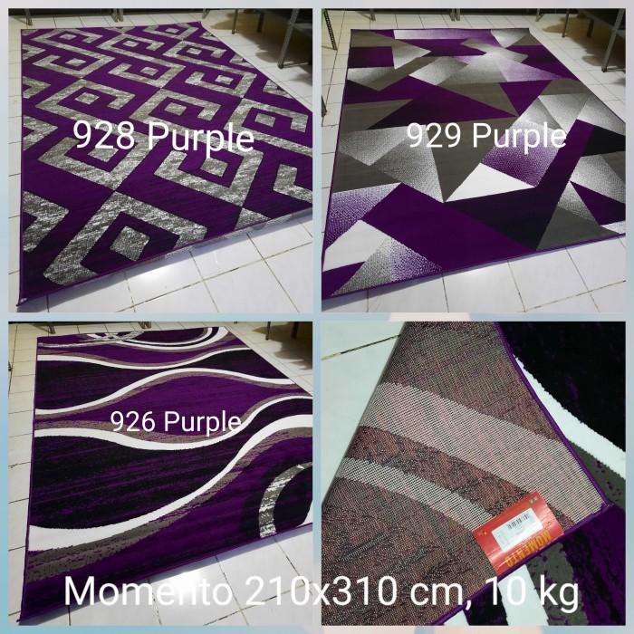 Karpet Permadani Besar Jumbo Momento 210x310 cm Ungu Violet Purple