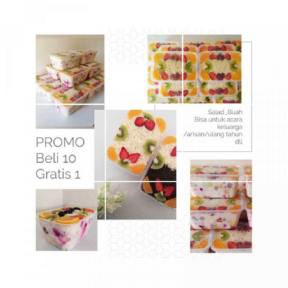

Salad Buah Large 300ml ala kewpie mayo yogurt