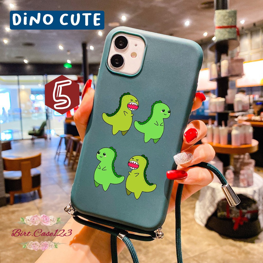 Softcase Slingcase Tali Lanyard Candy DINO CUTE Vivo Y91 Y93 Y95 Y91c Y70s Y30 Y50 BC3317