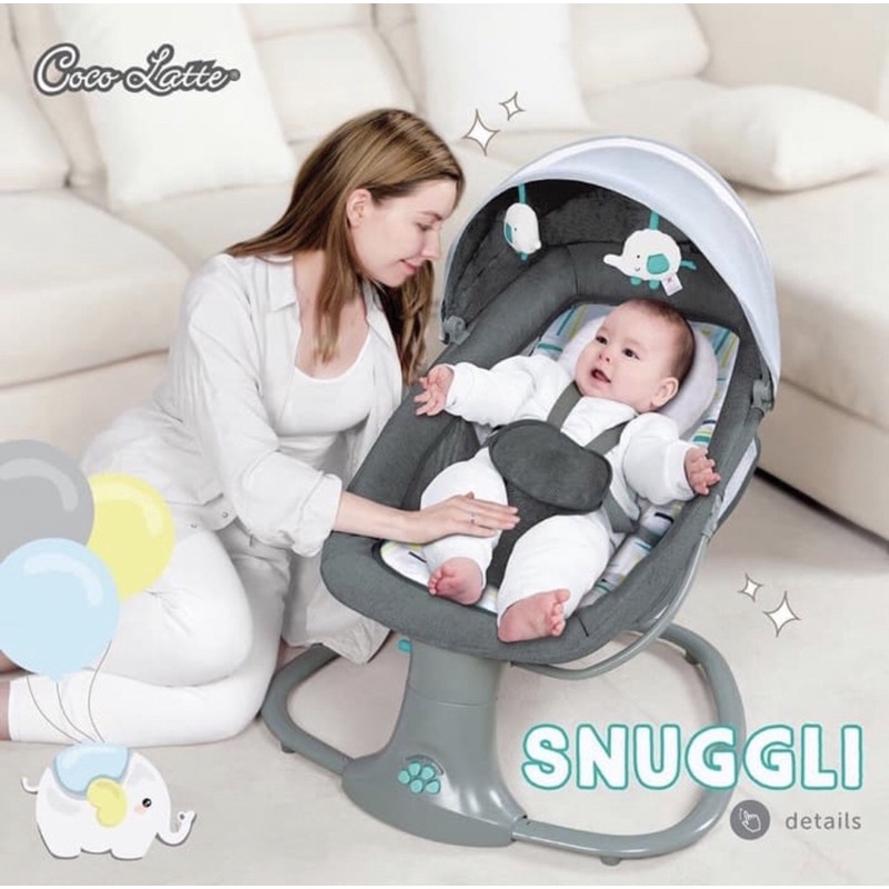 Cocolatte Snuggli Swing / Ayunan bayi elektrik second murah