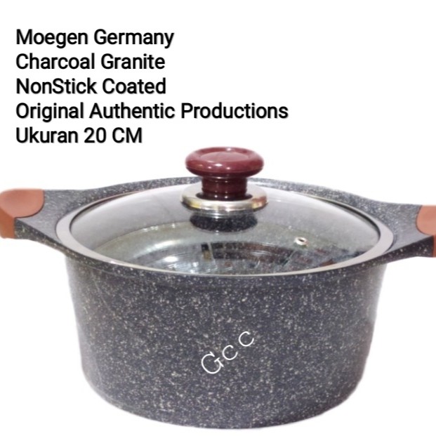 A1 Panci Keramik  Casserole Germany Panci Sop Granit Panci Sup Anti Lengket Ukuran 20cm