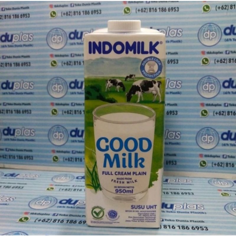 

Susu Indomilk Good Milk 950 ml Full Cream Plain