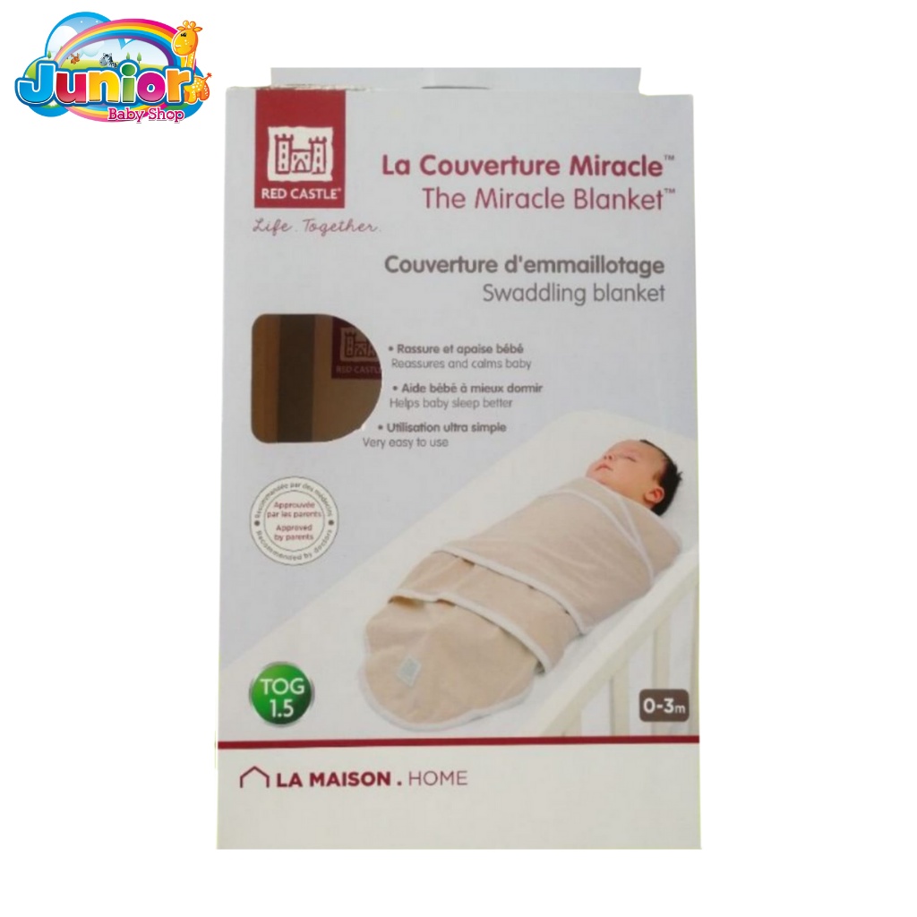 Red Castel La Couverture Miracle Swaddling Blanked