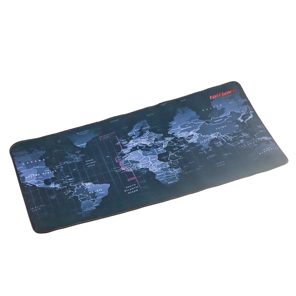 Gaming Mouse Pad XL Desk Mat Motif Peta Dunia MousePad Taffware MP002