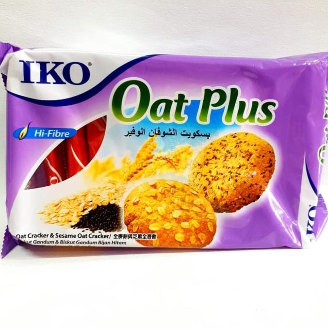 

,,,,,,,] iko oat plus biskuit gandum dengan wijen hitam 178g