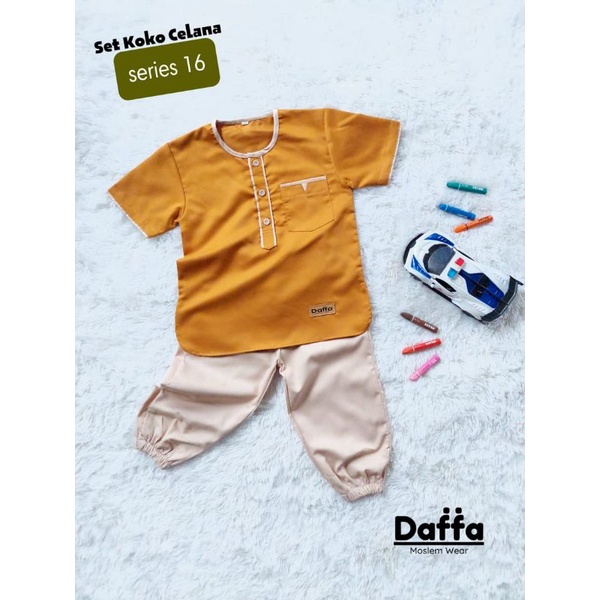 setelan koko anak laki laki umur 0-5 tahun bahan toyobo