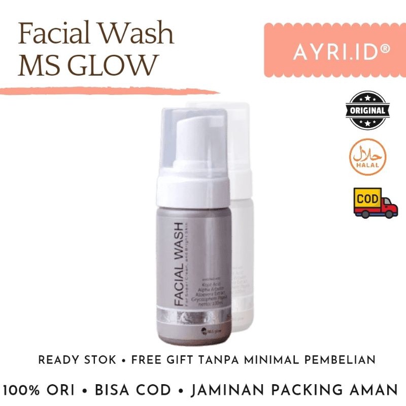 FACIAL WASH MS GLOW SABUN MUKA MS GLOW ORI MS GLOW FACIAL WASH