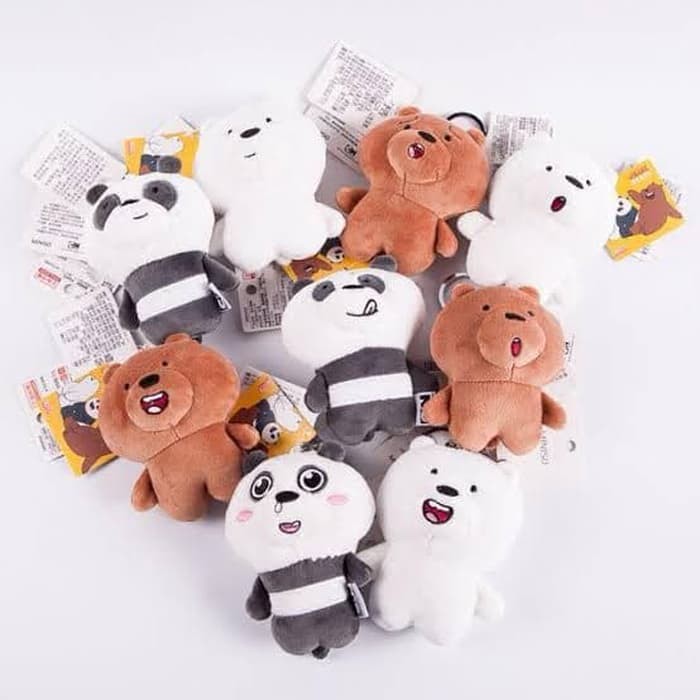 Jual Miniso Boneka We Bare Bears gantungan kunci hiasan plush charm terbaik