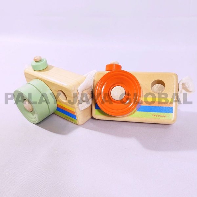 Kamera kayu mainan anak