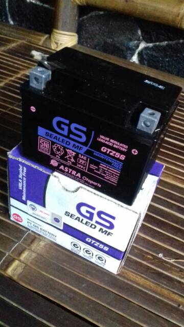 Aki kering GS ASTRA FOR YAMAHA BYSON(PASANG LANGSUNG STATER)TYPE GTZ5S