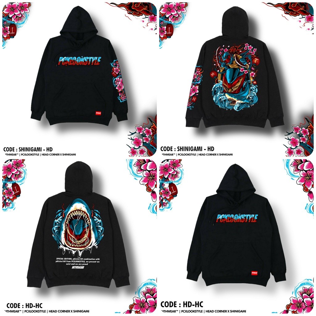 HOODIE | MTHWEAR | HEAD CORNER | SHINIGAMI | HOODIE SUNMORI | PCXLOOKSTYLE | HONDA PCX