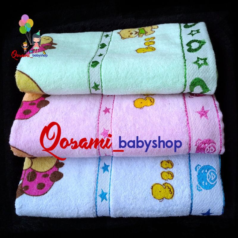 TWIN Besar Warna Handuk Bayi Uk 60cm X 120cm SNI