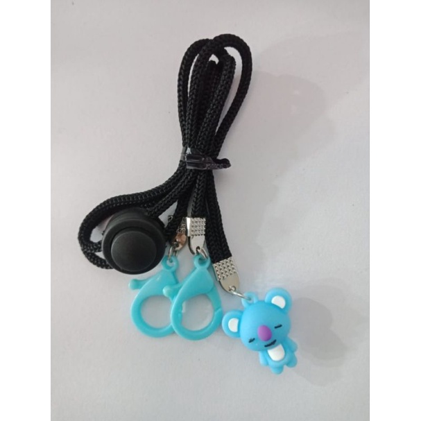 Tali/kalung,pengait masker hijab BTS bt21 RJ,CHIMMI,SHOOKY,COOKY,,TATA,MANG,KOYA,DAN VAN