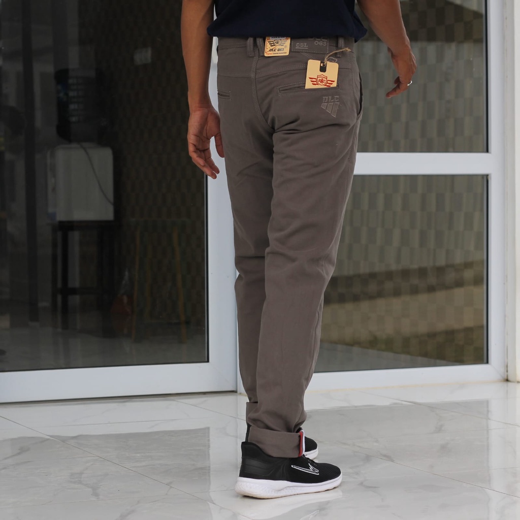 HOT SALE DLC063 - Celana Chino Kanvas Terbaru  Ori asli Reguler Standart Chinos Cardinal