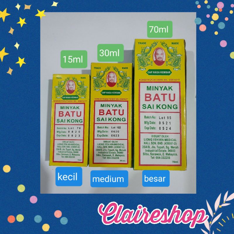 Minyak Batu Sai Kong 15ml