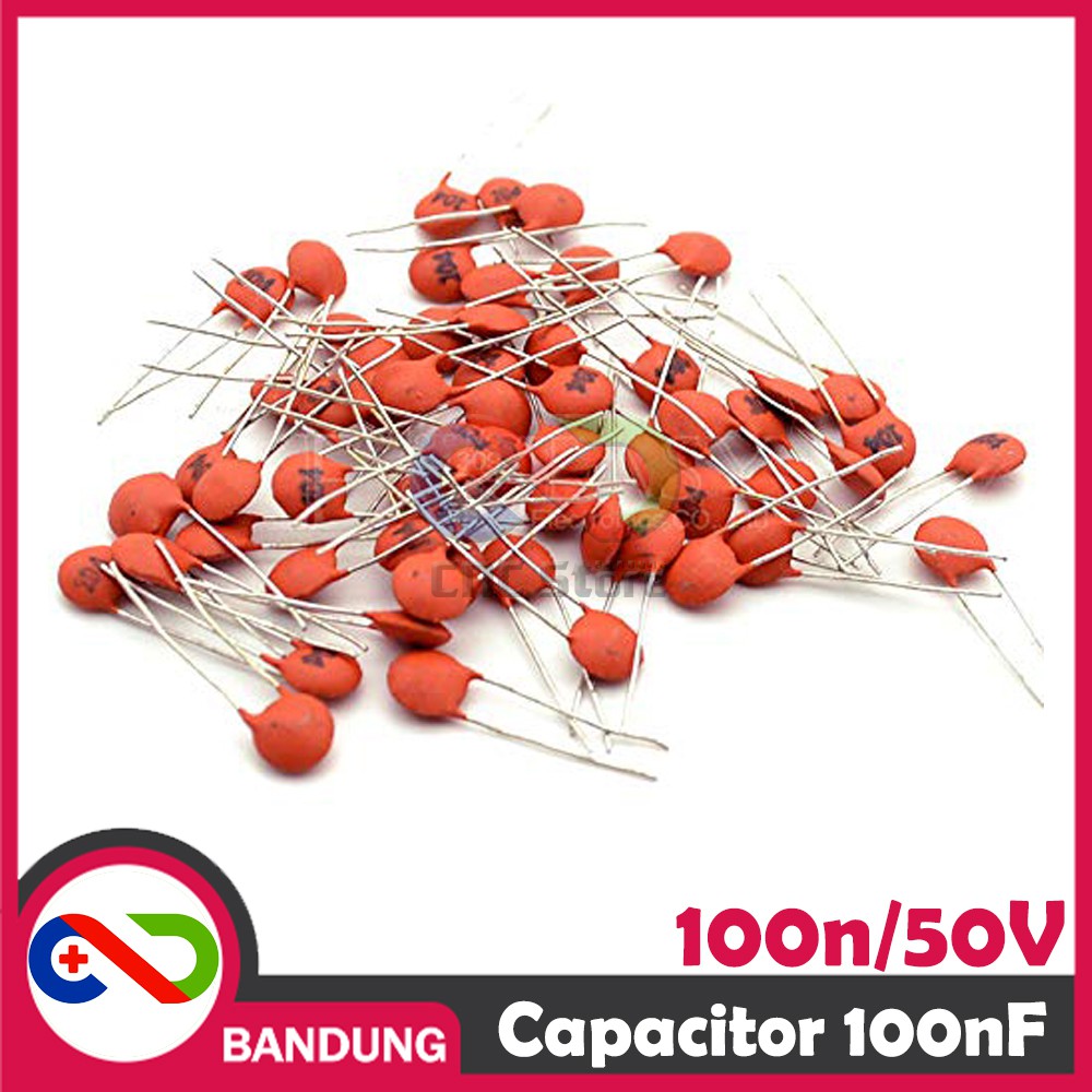 10PCS CAPACITOR CERAMIC KAPASITOR KERAMIK 100NF 104 0.1uF 50V 10pcs