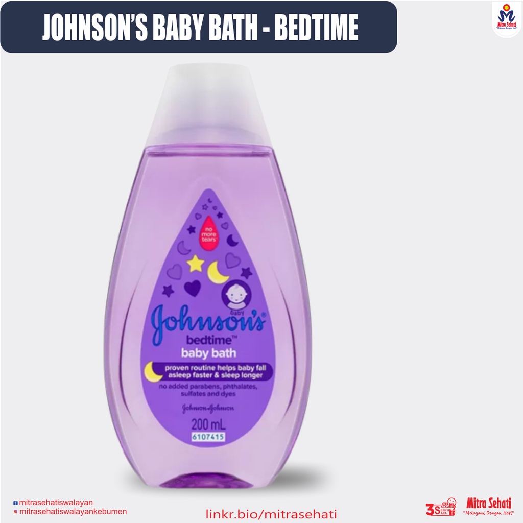 JOHNSON BABY BEDTIME BATH BOTOL 200mL / REFILL 400mL / SABUN CAIR UNTUK BAYI JOHNSON'S BABY